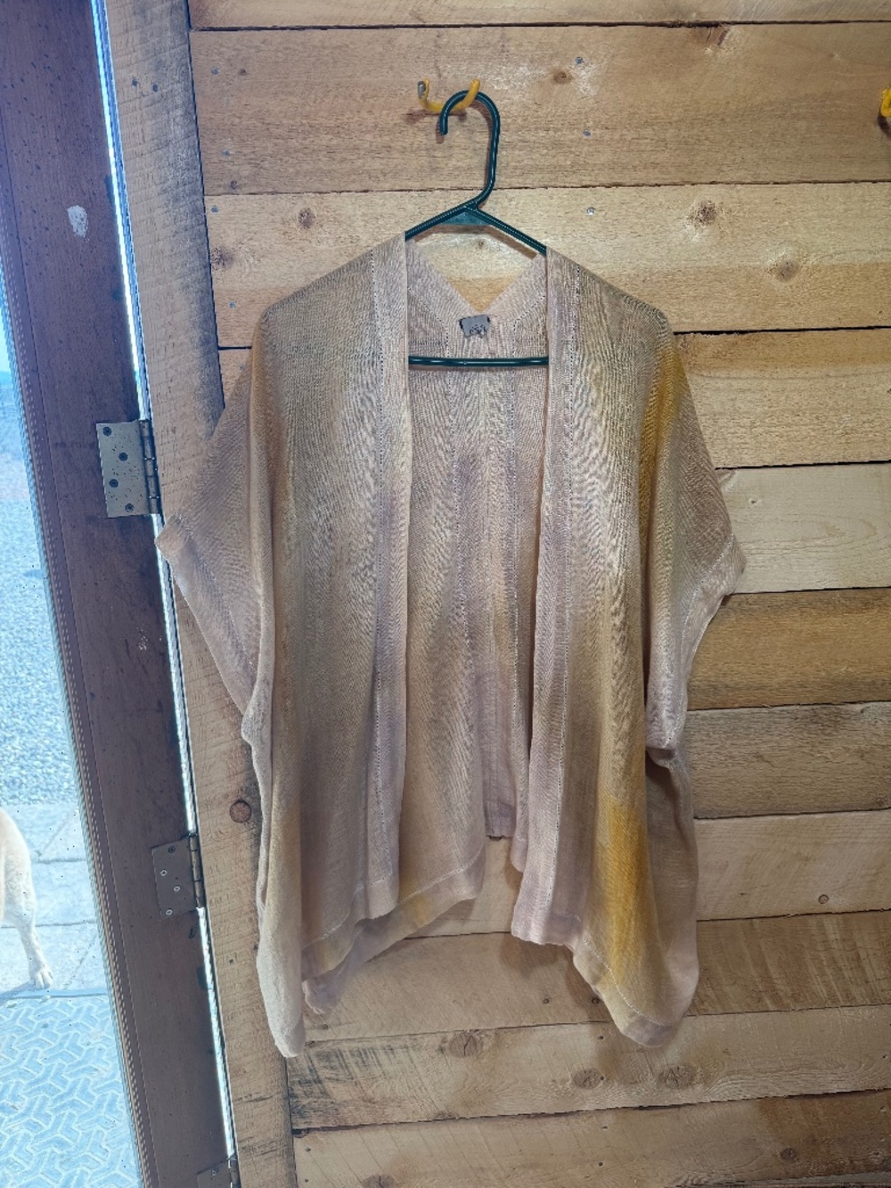 Hand woven linen vest